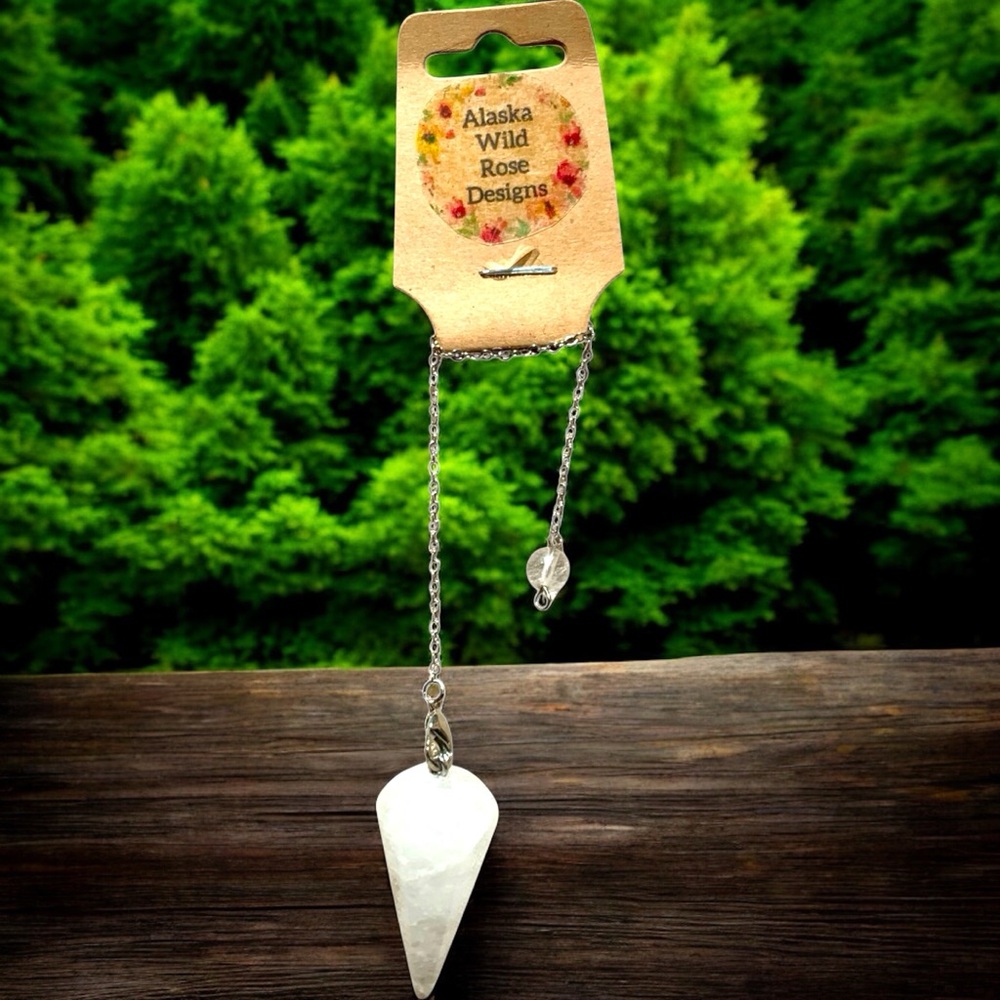 Quartz Pendulum Dowsing, Divination, Reiki Charged, & Quija Wicca Instructions